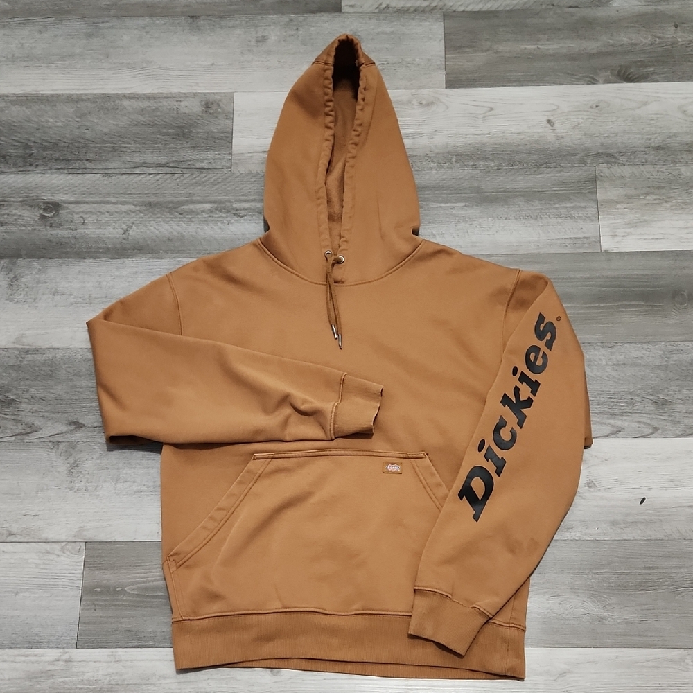 Dickies Brown Fleece Work Hoodie Black Dickies Graphics Mens Size Medium
